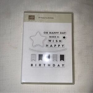 STAMP UP Oh Happy Day Birthday Set Banner Star Wish Craft Scrapbooking Card Art